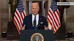 Joe Biden address US on anniversary of Capitol Hill Riots