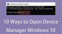 10 Ways to Open Device Manager Windows 10 - MiniTool