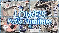 LOWE'S PATIO FURNITURE OUTDOOR DECOR 2023 SHOP WITH ME
