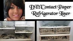 DIY Dollar Tree Contact Paper Refrigerator Update | Renter Friendly | Glam Queen of DIY