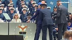 Biden thanks Air Force Academy graduates for choosing 'service over self'; he stumbles after speech