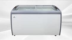 NSF ETL UL 60 inches MMF9112 Angle Curved Top Chest Freezer from Rapids Wholesale XS- 460YXL