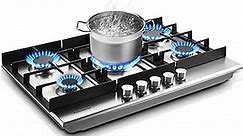 30 inch Gas Cooktop, Gas Stove Top with 5 High Efficiency Burners, Bulit-in Stainless Steel Gas Hob for Kitchen, NG/LPG Convertible Gas Stovetop, Thermocouple Protection