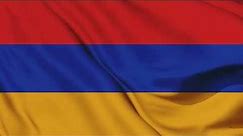 Armenia flag waving animation/ 3D flag waving/ Free 4k stock footage