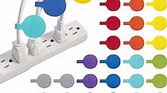 Cable Labels - Wrap-It Storage - Circles, Multi-Color (36-Pack) - Color Coded Labels for Organizing, Wire Tags Write on Surface for Labels for Charging Cords and Electronics