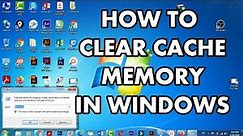 How to Clear Cache Memory in windows 7 and 10 || How to Clear RAM Cache Memory ||How to Boost RAM