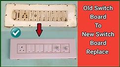 Normal Switch Board Convert Modular Board | How To Change Old Switchboard To New | Modular Switch