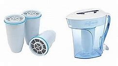 ZeroWater Official Replacement Filter 3-Pack + ZeroWater 10-Cup Ready-Pour Water Filter Pitcher