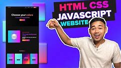 HTML CSS Javascript Website Tutorial - Responsive Beginner JS Project with Smooth Scroll