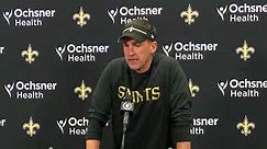 Saints head coach Dennis Allen updates Derek Carr injury, recaps loss to Packers