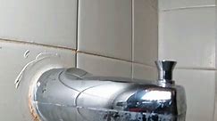 Replacing a 25 year old Moen tub spout 🛁💦 #plumber #plumber #fyp | recaulk bathtub