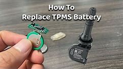 How To Replace TPMS Battery ( tire pressure sensor battery replacement )