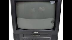 Vintage Toshiba MV13M2 TV VCR VHS Player Combo 13" CRT, Retro Gaming / Camper RV