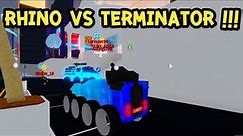 mad city hero29 : Rhino Tank VS Terminator | roblox gameplay