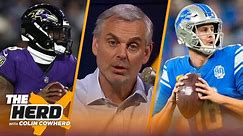 Colin's Championship Picks: Ravens dethrone Chiefs at home, Lions cover vs. 49ers | NFL | THE HERD