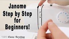 How to Thread a Janome Sewing Machine | Step by Step for Beginners