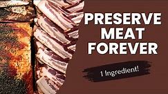 Preserve Meat Without Refrigeration FOREVER with only 1 Ingredient! | Historical Salt Cured Meat