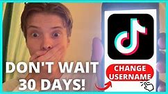 How To Change Username On TikTok Without Waiting 30 Days (NEW WAY)