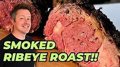 Perfectly Smoked RIBEYE ROAST!! | Pellet Grill Boneless Prime Rib Roast