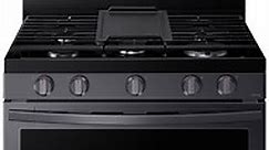 Samsung 6 Cu. Ft. Fingerprint Resistant Black Stainless Steel Smart Freestanding Gas Range With No-Preheat Air Fry And Convection  - NX60A6711SG/AA