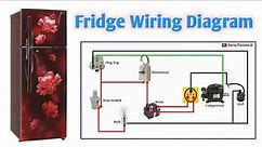 Fridge Wiring Diagram🚀Refridgerator Wiring Connection Diagram🪛Self Repeir,