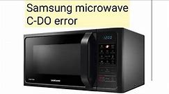 samsung microwave c-do error showing
