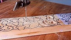 wood carving using scroll saw and chisels | wood art | dekuan wood carving