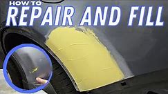 How to repair a dent with body filler. auto body
