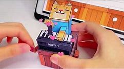 How to make a mini piano and play a great piano by paper