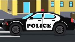 Police Car Chase, Transformation Cartoon Video For Kids