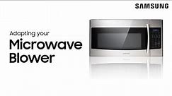 Change your Samsung microwave’s vent blower direction