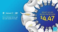 GE LED Bulbs Limited Time Sale at Walmart