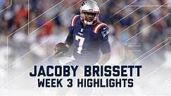 Every Jacoby Brissett Throw & Run | Texans vs. Patriots | NFL Week 3 Player Highlights