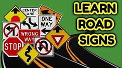 HOW TO READ TRAFFIC SIGNS (LEARN ROAD SIGNS TO PASS YOUR DRIVING TEST)