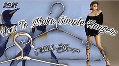 How to make simple hanger? | DIY Hanger Clothes | Hanger T-shirt | Best hanger | Toktok Kawayan