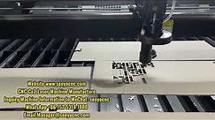 Wood mdf plywood acrylic laser cutting engraving machine