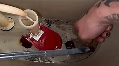 How to replace a toilet flapper, fill valve and supply line