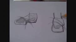 How to Draw shoes with a pencil