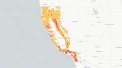 Map shows riskiest areas in California for damaging wildfires