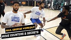 Paul George *NBA Workout * how to make counters and reads on defenders