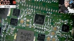 How a hard laptop repair looks like - Acer laptop not charging, motherboard repair
