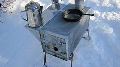 Make A Simple Cheap Tent Wood stove - Part 2