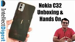 Nokia C32 Unboxing & Hands On- Is It Worth Buying? Price Around Rs. 9,999