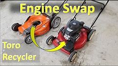 Lawn Mower Engine Swap - Toro Recycler