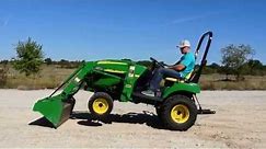 Demo of John Deere 2305 HST Compact Tractor w/ Loader, 4WD, Great Condition, Runs Strong