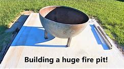 #199 Building a HUGE fire pit for a viewer! Plus a new tool review