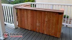 Project - Build a rustic outdoor bar out of 2x4's and cedar fence pickets