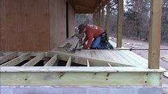 Building My Own Home: Episode 54 - Full Wrap Around Porch: Using 5/4 x 6 treated pine.