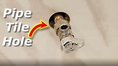 How to Cut Round Holes in Tile for Pipes/Shower Heads
