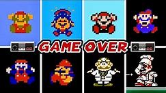 All Mario NES GAME OVER Screens - Official Ports